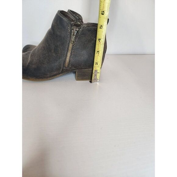 Dunes Distressed Dolly Ankle Boots Size 8, Grey/Brown - Picture 6 of 6